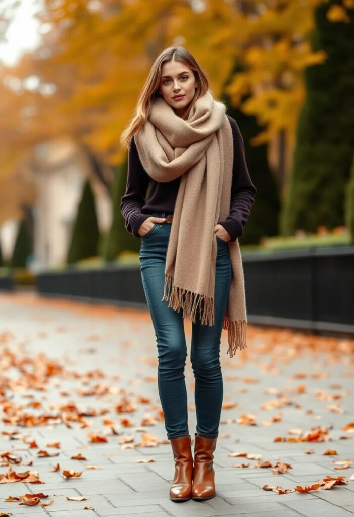 Oversized Scarf Elegance