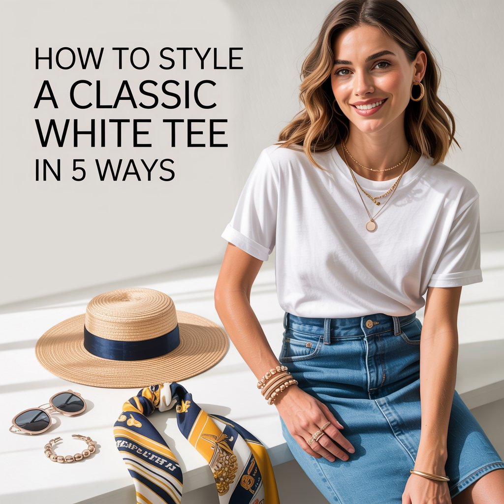 How to Style a Classic White Tee in 5 Timeless Ways