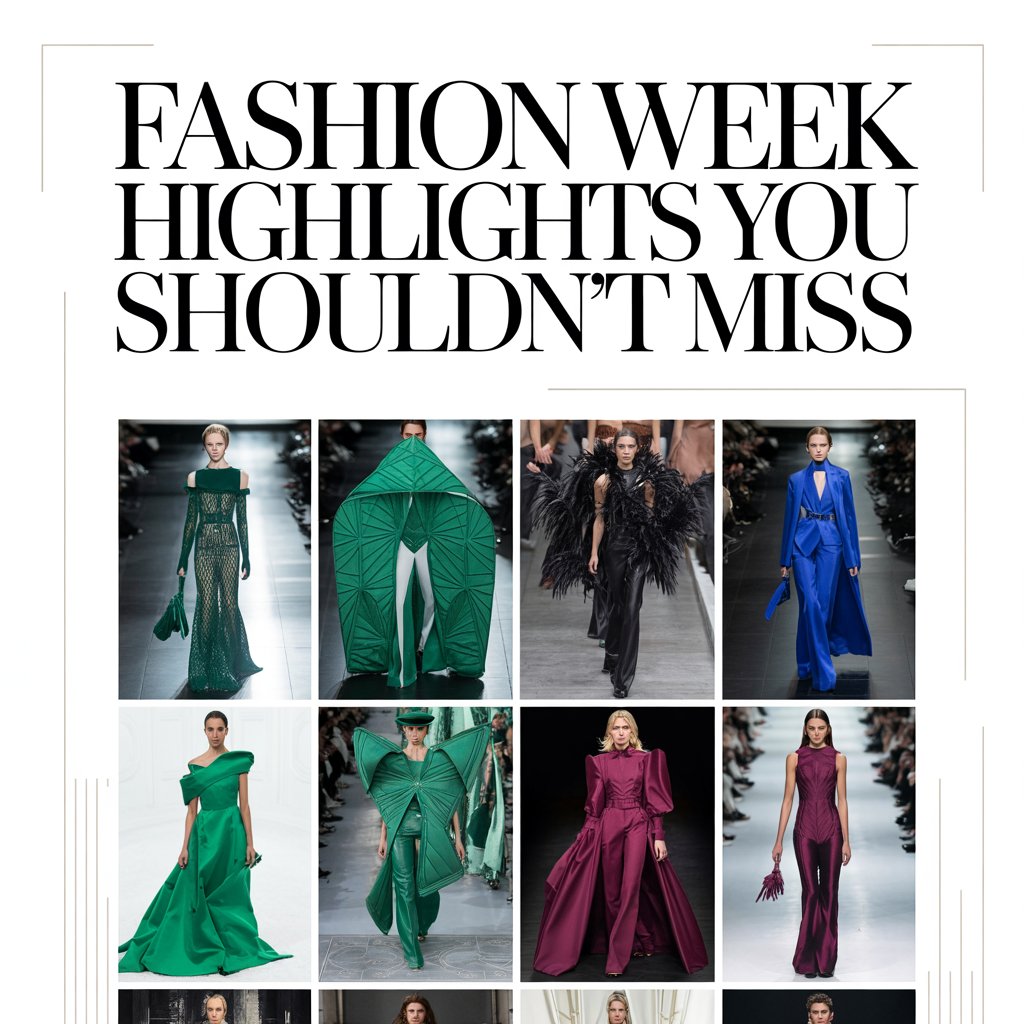Fashion Week Highlights You Shouldn’t Miss