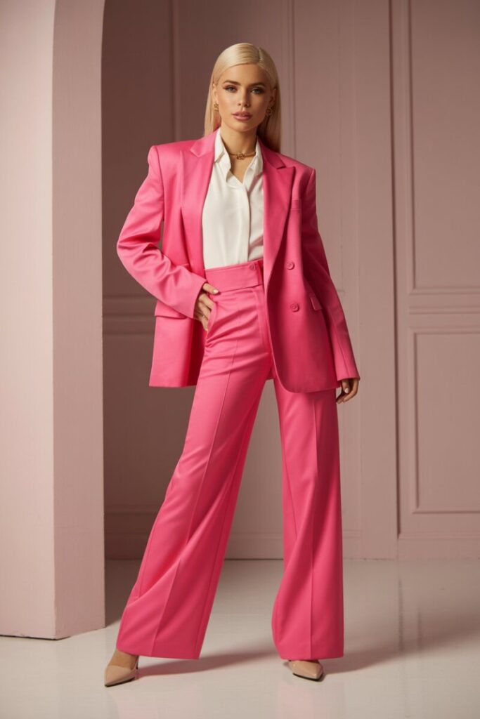 Margot Robbie's Barbie Pink Power Suit